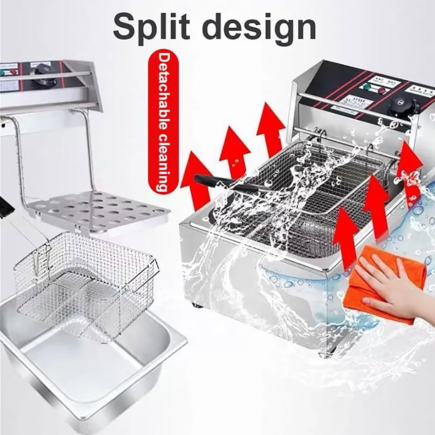 ぽてとさま専用 Amazon.co.jp: 電気フライヤー、10Lフライドポテトフライパン